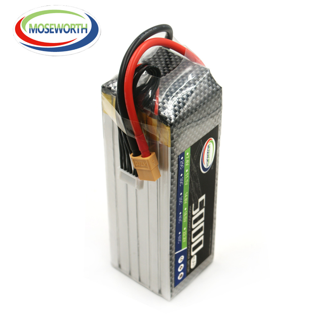 6S Lipo Battery 22.2V 5000Mah - 6S 22.2V 5000MAh 60C RC Đồ
