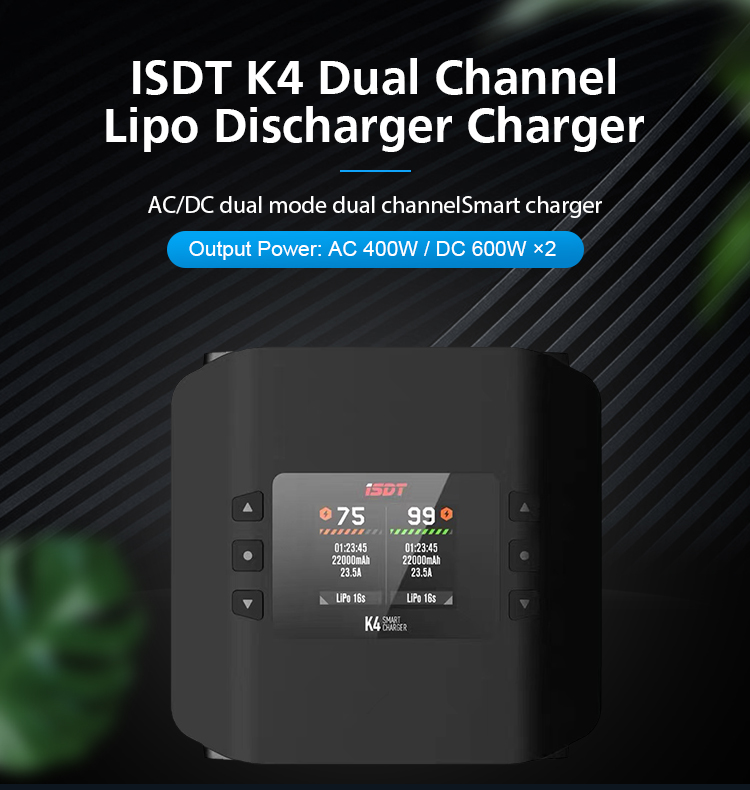 2023 ISDT K4 AC 400W / DC 600W - đánh giá và giá Isdt K4 Dual Lipo Charger