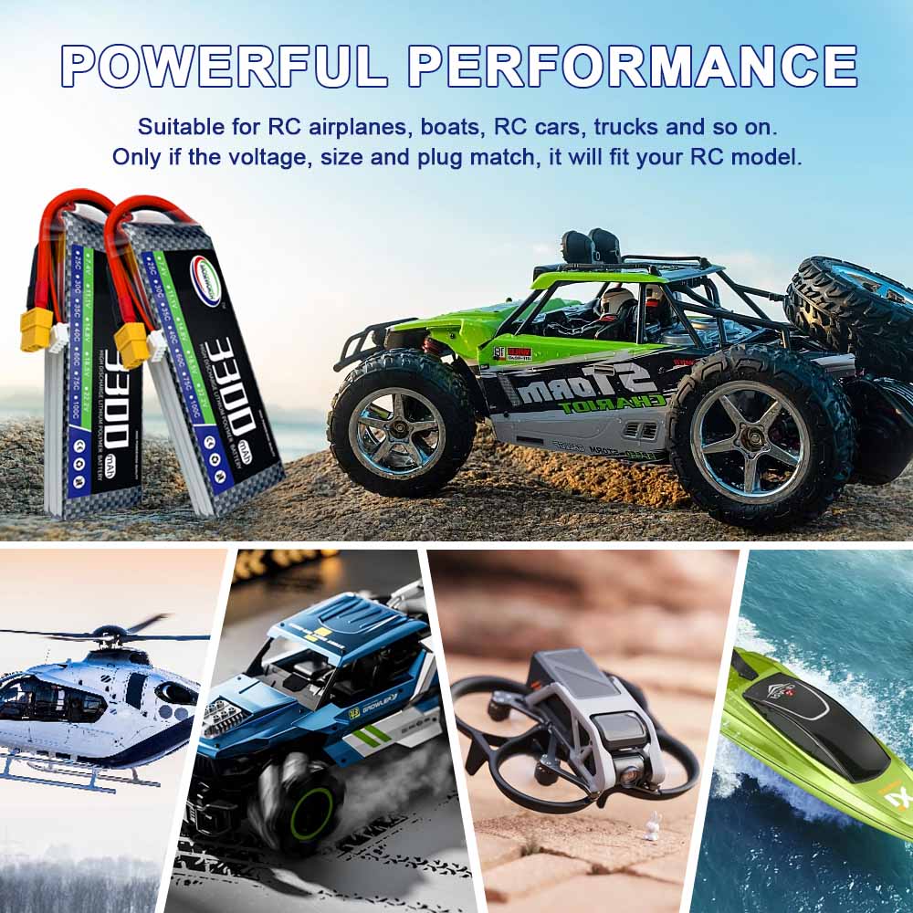 RC Lipo Battery 2S 3S 4S 5S 6S - đánh giá và giá 6S Lipo Battery 22.2V 5000Mah