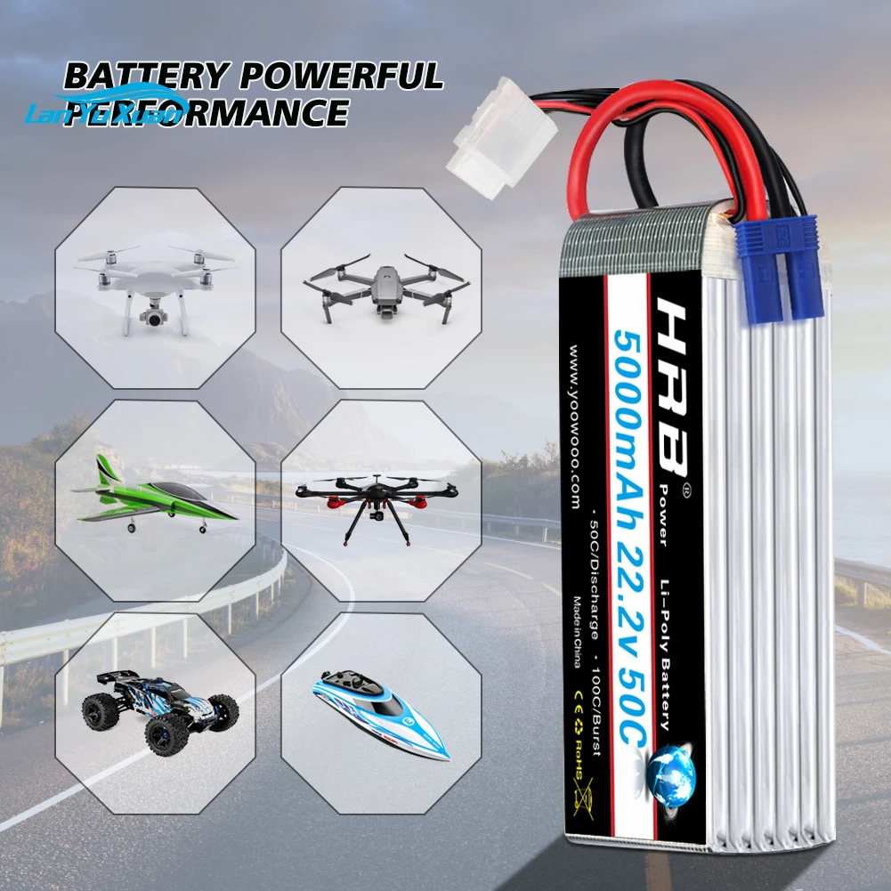 2pcs  6S Lipo Battery 22.2V 50 - đánh giá và giá 6S Lipo Battery 22.2V 5000Mah