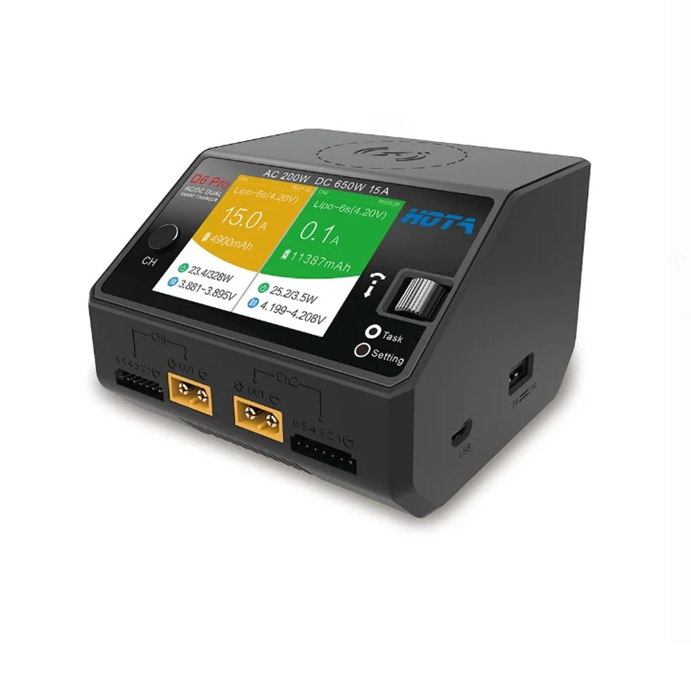 HOTA D6 Pro 200W AC 650W DC Du - đánh giá và giá Hota D6 Pro Dual Lipo Charger
