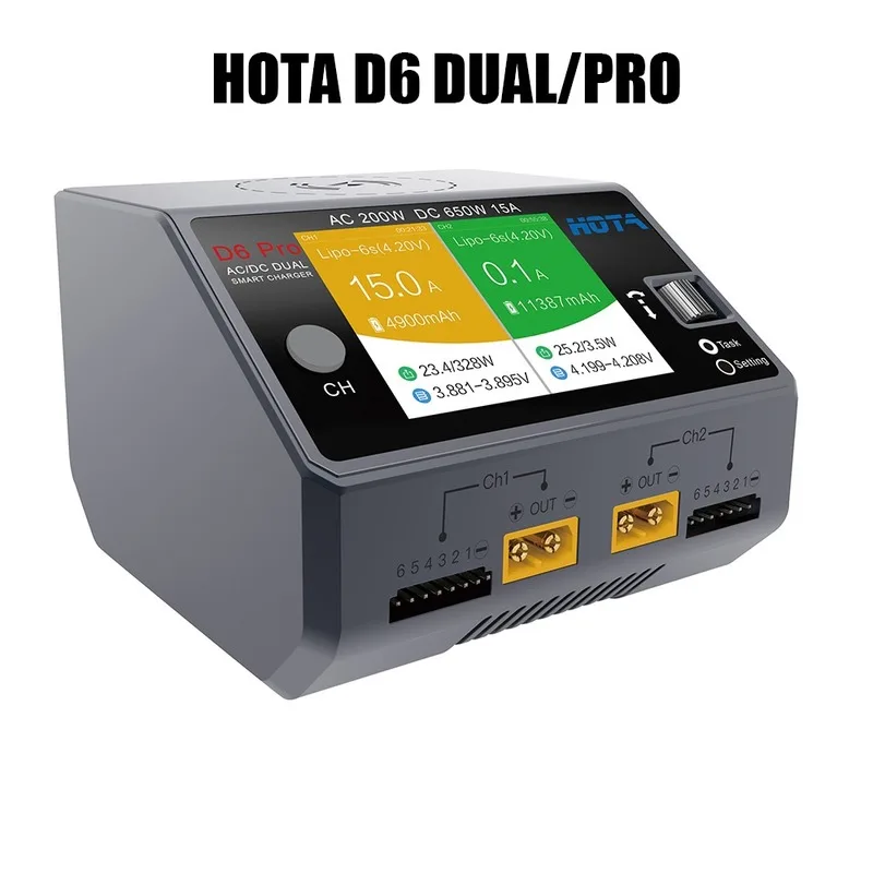 Hota D6 Dual/Pro Thông Minh Sạ - đánh giá và giá Hota D6 Pro Dual Lipo Charger