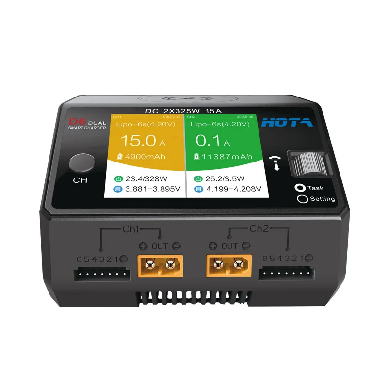 Hota D6 Dual/Pro Thông Minh Sạ - đánh giá và giá Hota D6 Pro Dual Lipo Charger