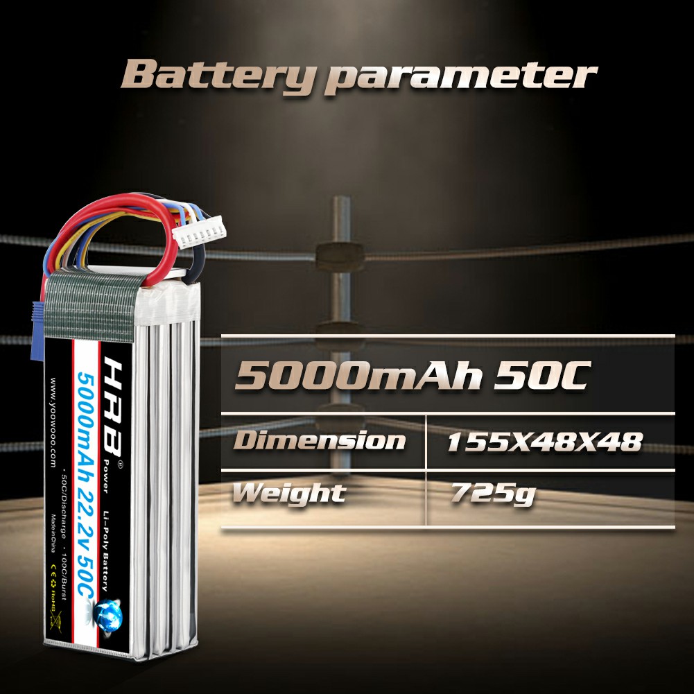 HRB 6S Lipo Battery 22.2V 5000 - đánh giá và giá 6S Lipo Battery 22.2V 5000Mah