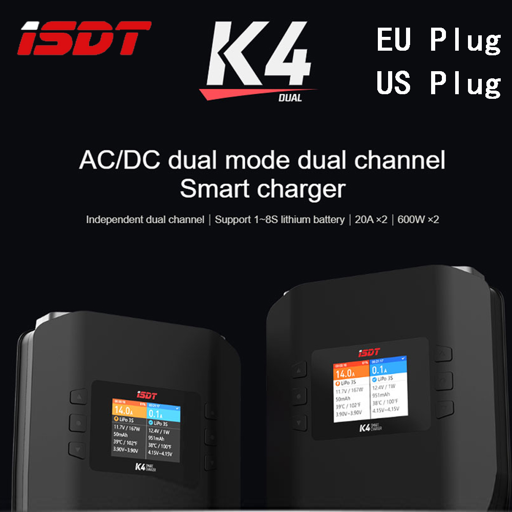ISDT K4 1~8S Lithium Battery S - đánh giá và giá Isdt K4 Dual Lipo Charger