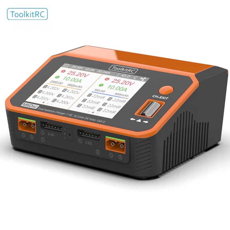 ToolkitRC M6DAC 350W X 2 USB-C - đánh giá và giá Toolkitrc M6Dac Smart Charger