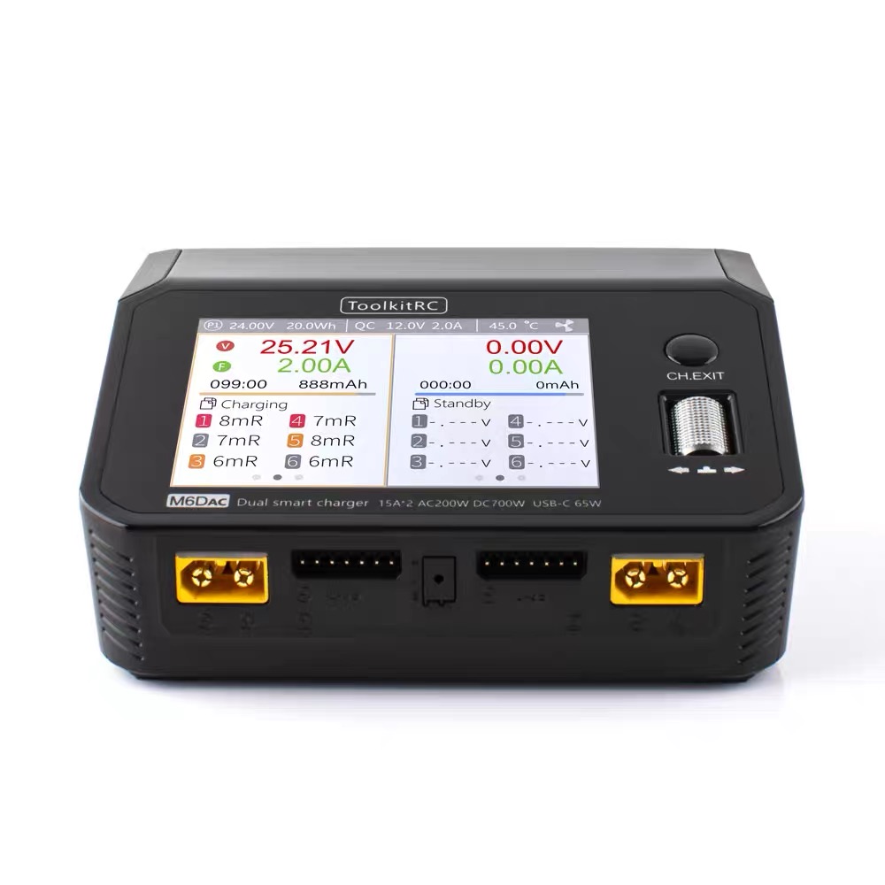 ToolkitRC M6DAC 350W X 2 USB-C - đánh giá và giá Toolkitrc M6Dac Smart Charger