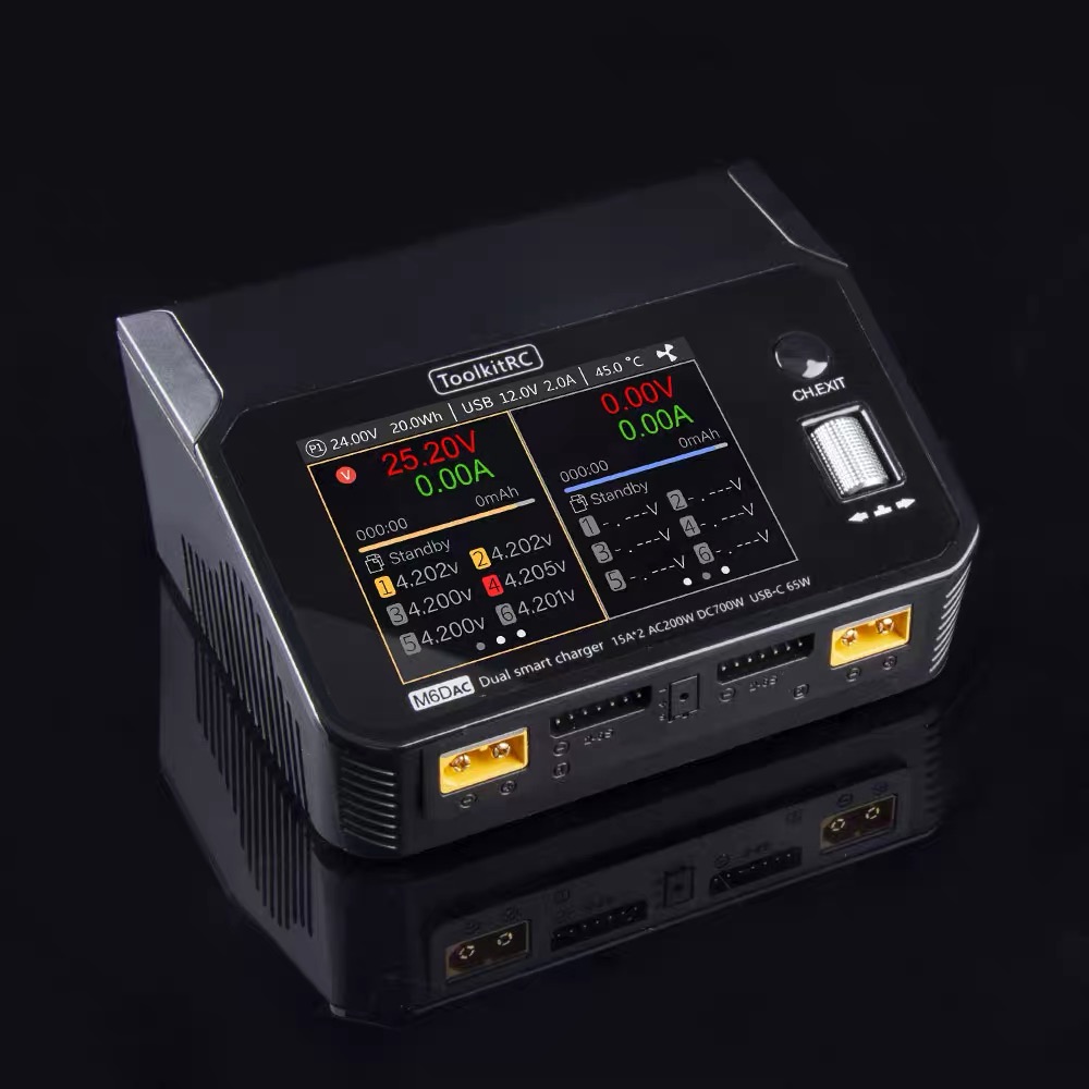ToolkitRC M6DAC 350W X 2 USB-C - đánh giá và giá Toolkitrc M6Dac Smart Charger