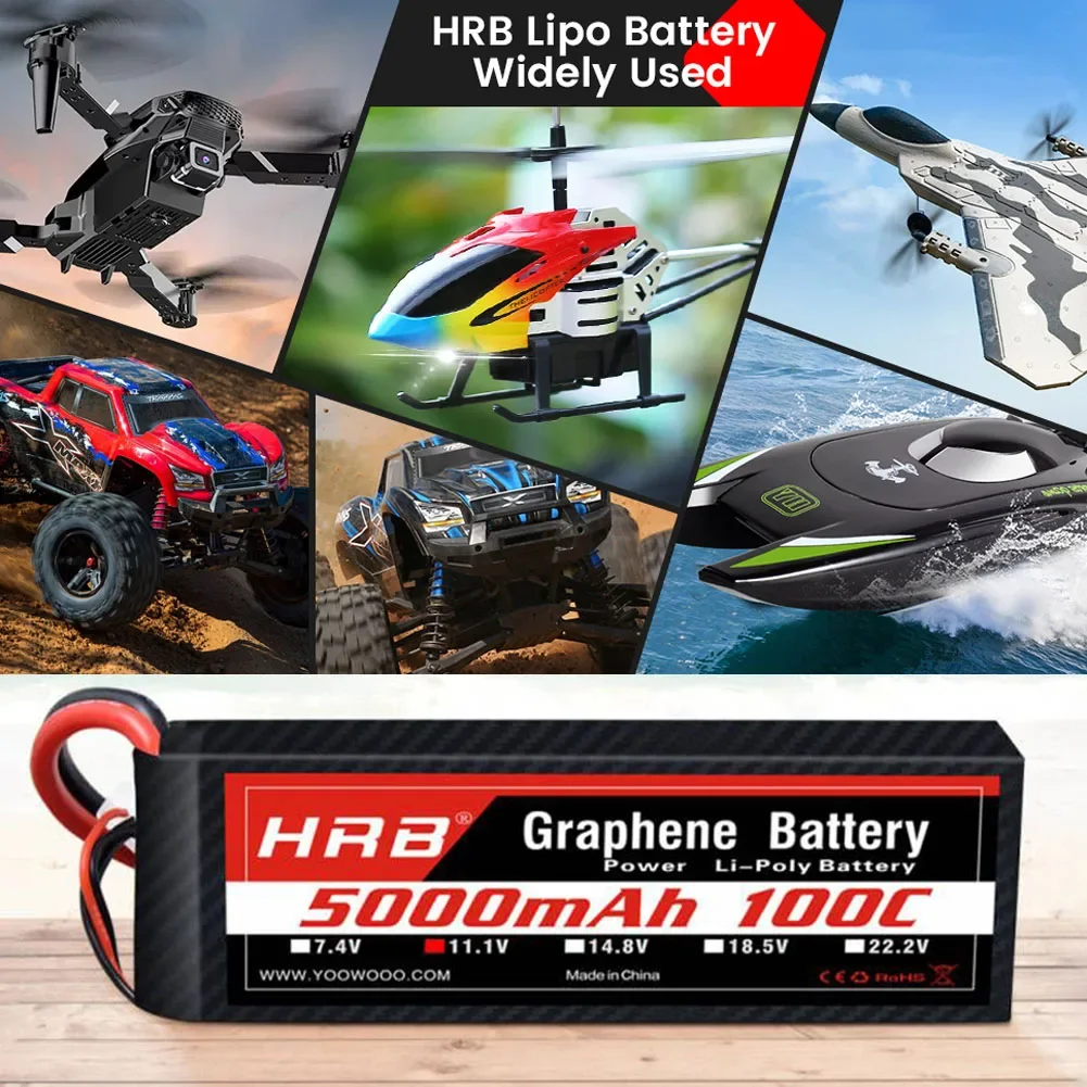 2PC  Graphene Battery 2S 3S 4S - đánh giá và giá 6S Lipo Battery 22.2V 5000Mah