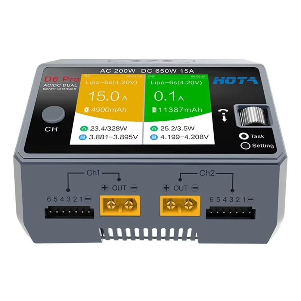 HOTA D6 Pro Dual Channel Charg - đánh giá và giá Hota D6 Pro Dual Lipo Charger