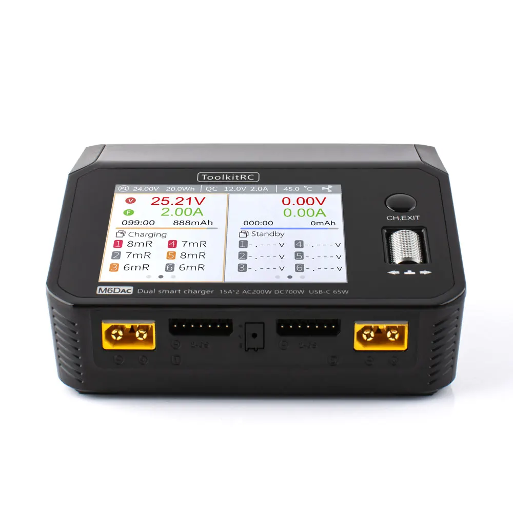ToolkitRC M6DAC AC 200W DC 700 - đánh giá và giá Toolkitrc M6Dac Smart Charger