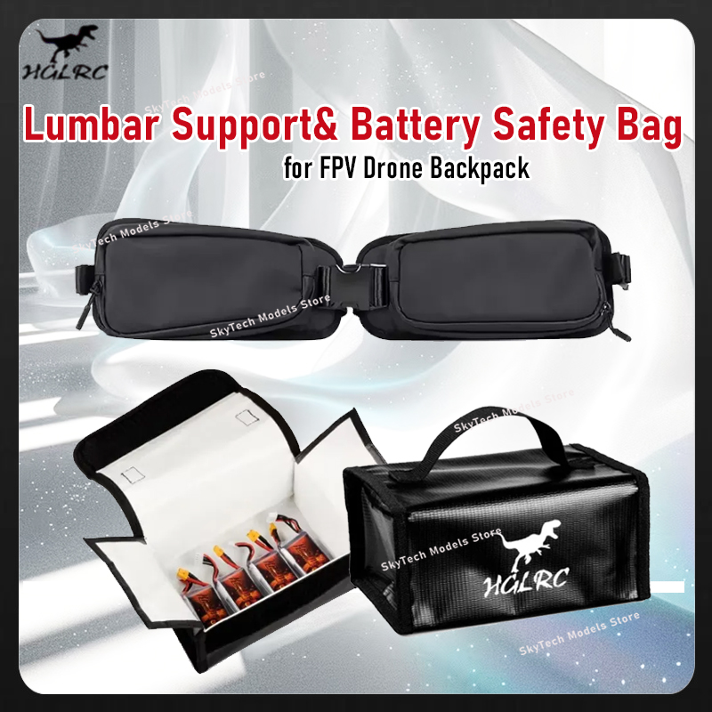 HGLRC ergonomic lumbar cushion - đánh giá và giá Lipo Battery Fireproof Safety Charge Box