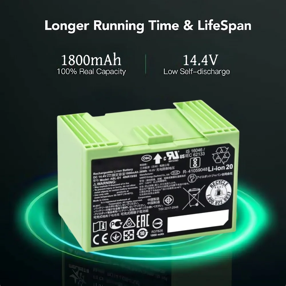 For iRobot Roomba i7 Rechargea - đánh giá và giá 4S Lipo Battery 14.8V 6000Mah