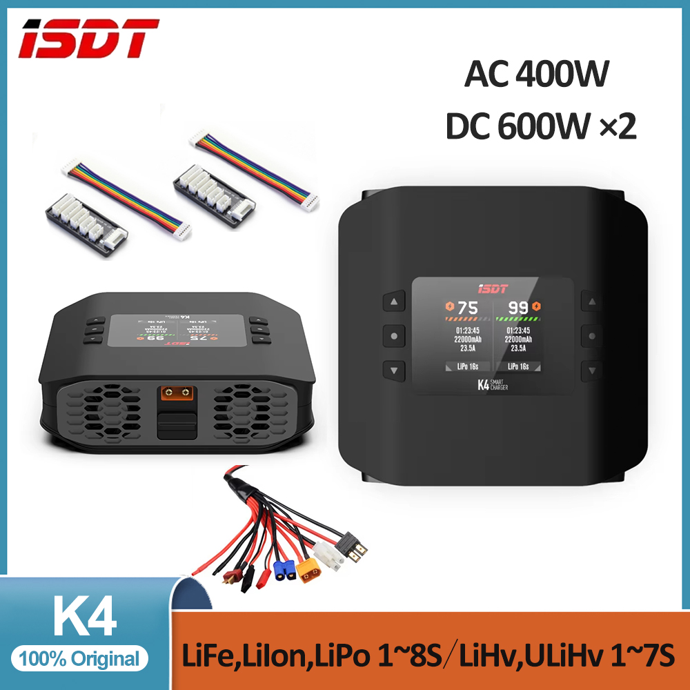ISDT K4 1~8S Lithium Battery S - đánh giá và giá Isdt K4 Dual Lipo Charger