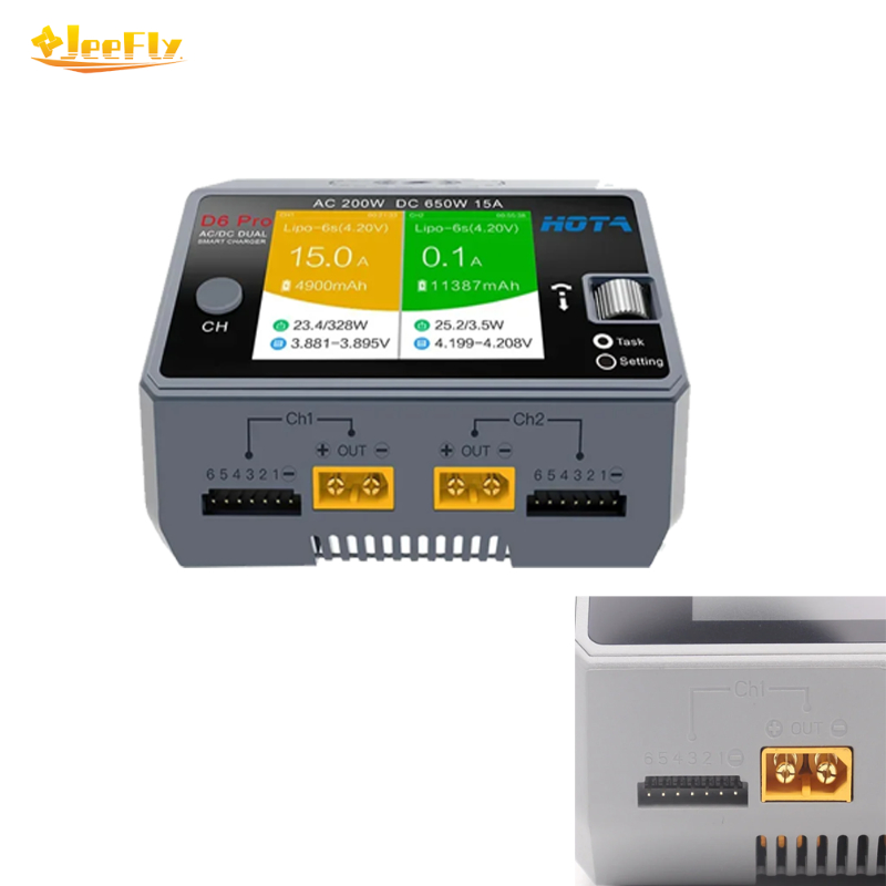 HOTA D6 Pro 650W Dual Channel  - đánh giá và giá Hota D6 Pro Dual Lipo Charger