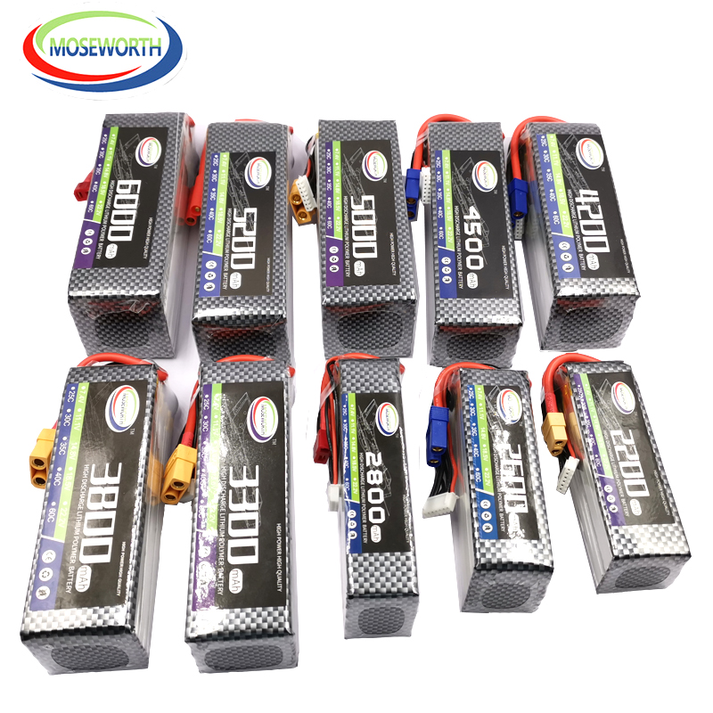 2S 3S 4 5s 6 6S 2200 4200 5200 - đánh giá và giá 4S Lipo Battery 14.8V 6000Mah